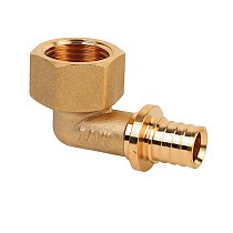 Угольники латунные для PEX-PEX труб DN 16-32 PN 16 под надвижную гильзу MVI SF.431 купить в Москве | "Проконсим"