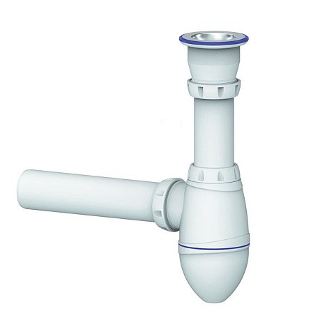 Сифон для умывальника Unicorn А210, 40х40 прямой отвод, 1 1/2'' х40 чаша из нержавеющей стали купить в Москве | "Проконсим"