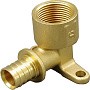 Угольники латунные установочные для PEX труб DN 16-25 PN 10 под надвижную гильзу с внутренней резьбой ONE PLUS купить в Москве | "Проконсим"