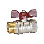 Кран латунный шаровой Temper 88.В-Н.34.Б DN 20 PN 40 бабочка муфта-штуцер купить в Москве | "Проконсим"