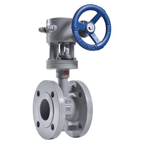 Затвор стальной дисковый DN 450 PN 25 до 425гр. с тройным эксцентриситетом фланцевый с редуктором Арма-Пром ЗПД-САЗ купить в Москве | "Проконсим"