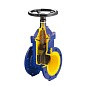 Задвижка чугунная DN 80 PN 16 с обрезиненным клином EPDM 70гр. Zetkama zGAT.111D080C57 купить в Москве | "Проконсим" (920300107)