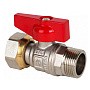 Краны латунные шаровые DN 15-20 PN 40 никелированные бабочка штуцер-накидная гайка MVI BV.531 купить в Москве | "Проконсим"
