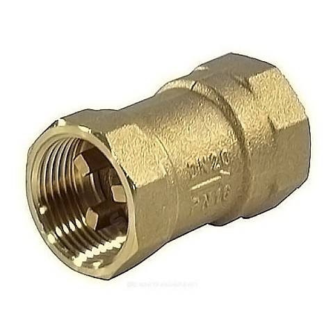 Клапан латунный обратный пружинный DN 25 PN 10, муфтовый, пластиковый шток купить в Москве | "Проконсим"