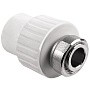 Муфта комбинированная ПП 20-1/2'' PN 25 с накидной гайкой белая РТП 10696 купить в Москве | "Проконсим"