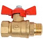 Краны латунные шаровые 11Б27фт1М DN 15-32 PN 40 бабочка муфта-штуцер Valfex.218 DeltaPro купить в Москве | "Проконсим"