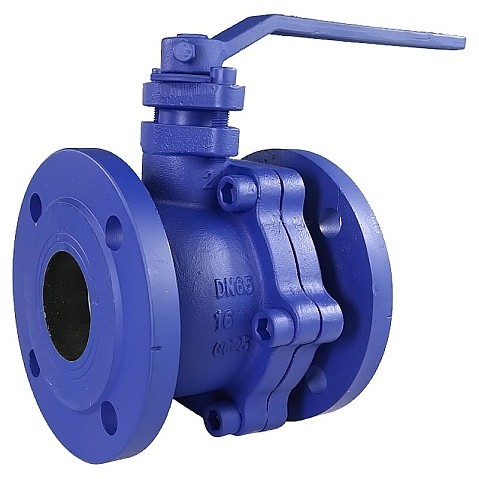 Кран шаровой полнопроходной DN 200 PN 16 чугунный фланцевый 400мм уплотнение PTFE с рукояткой РИДАН 082X4811R купить в Москве | "Проконсим"