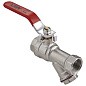 Кран латунный шаровой MVI BV.631 DN 15 PN 25 с фильтром никелированный полнопроходной муфта-муфта рычаг купить в Москве | "Проконсим"