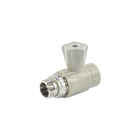 Кран шаровой для радиатора прямой VALFEX 20 PN 25 G-1/2'' серый купить в Москве | "Проконсим"