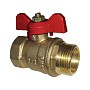 Краны латунные шаровые 11Б27п1 DN 15-32 PN 16 однотипные бабочка муфта-штуцер купить в Москве | "Проконсим"