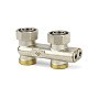 Узелы нижнего подключения VARMEGA VM139 DN20 прямой двухтрубный 3/4''x3/4'' евроконус, перекрёстный муфта-штуцер купить в Москве | "Проконсим"