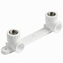 Угольник установочный двойной ПП 20-1/2'' PN 25 с внутренней резьбой белый Pro Aqua PA280008P купить в Москве | "Проконсим"