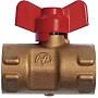 Кран латунный шаровой 11Б27п(М)2 DN 15 PN 16 трёхходовой под манометр G1/2''хG1/2'' муфта-муфта бабочка Пензапромарматура купить в Москве | "Проконсим"