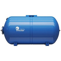 Гидроаккумуляторы для водоснабжения DN 25 PN 10 горизонтальный голубые WESTER купить в Москве | "Проконсим"