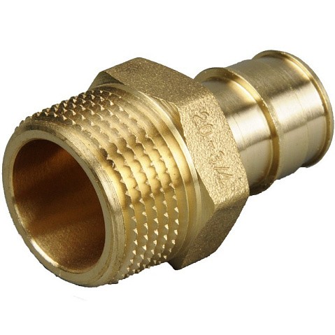 Муфта латунная для PEX труб 16-3/4'' PN 10 OP под надвижную гильзу с наружной резьбой ONE PLUS купить в Москве | "Проконсим"