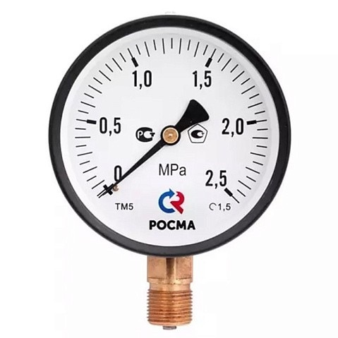 Мановакуумметр Росма ТМВ-510Р.05 общетехнический, 100мм, -0.1-0.3МПа, резьба G1/2'', с электронной приставкой тип V, радиальный, класс точности 1,5 купить в Москве | "Проконсим"