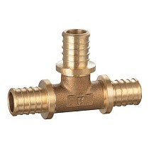 Тройники переходные латунные для PEX-PEX труб DN 16-32 PN 16 под надвижную гильзу PLP купить в Москве | "Проконсим"