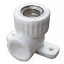 Угольник установочный ПП 25-3/4'' PN 25 с внутренней резьбой белый VALFEX 
