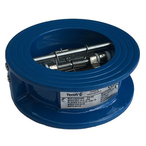 Клапан обратный Tecofi CB3448N, двустворчатый, DN 150 PN 16 , чугунный купить в Москве | "Проконсим"
