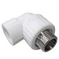 Угольник комбинированный ПП 32-1/2'' PN 25 с наружной резьбой белый VALFEX  купить в Москве | "Проконсим"
