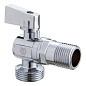 Кран латунный шаровой угловой MVI BV.463 DN 15-20 PN 10 штуцер бабочка купить в Москве | "Проконсим"