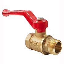 Краны латунные шаровые 11Б27фт1М DN 15-20 PN 25 рычаг муфта-штуцер Valfex Optima.215.LOR1 купить в Москве | "Проконсим"