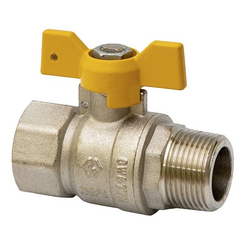 Краны латунные шаровые газовые DN 15-20 PN 25 бабочка муфта-штуцер MVI BV.814 купить в Москве | "Проконсим" Краны латунные шаровые газовые DN 15-20 PN 25 бабочка муфта-штуцер MVI BV.814 купить в Москве | "Проконсим"