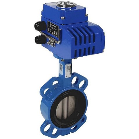 Затвор дисковый поворотный DN 80 PN 10(16) межфланцевый с диском из чугуна уплотнение-EPDM электропривод Э.Н-ЧФ-050 СИБЗТА купить в Москве | "Проконсим"