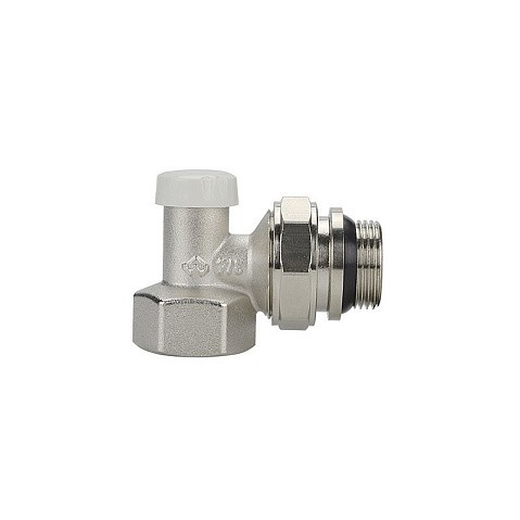 Клапан радиаторный VARMEGA VM10213 DN20 PN10 угловой настроечный G-3/4'' с уплотнением муфта-штуцер купить в Москве | "Проконсим"