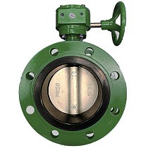 Затворы чугунные дисковые DN 50-1200 PN 16 фланцевые с чугунным диском с редуктором GALA Тип.2123-G купить в Москве | "Проконсим"