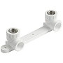 Угольник установочный двойной ПП 20-1/2'' PN 25 с внутренней резьбой белый VALFEX купить в Москве | "Проконсим"