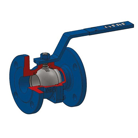 Кран шаровой DN 150 PN 16 чугунный 210мм уплотнение PTFE фланцевый FAF 1100150  купить в Москве | "Проконсим"