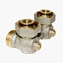 Узел нижнего подключения Vekotrim DN 15 PN 10 угловой двухтрубный 20-3/4'' под евроконус, муфта купить в Москве | "Проконсим"