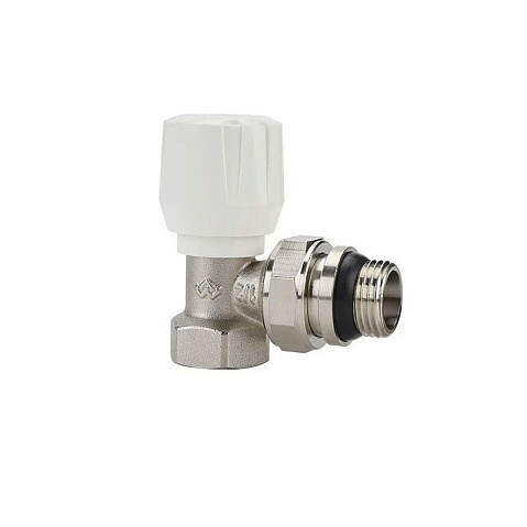 Клапан радиаторный VARMEGA VM10011 DN15 PN10 угловой G-1/2'' с уплотнением муфта-штуцер купить в Москве | "Проконсим"