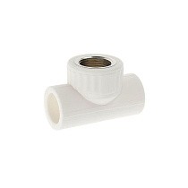 Тройник комбинированный VALFEX 25x25 PN 25 G-1/2'' ВР белый купить в Москве | "Проконсим"