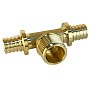 Тройники латунные для PEX труб DN 16-20 PN 16 под надвижную гильзу с наружной резьбой Valfex VF.433.AF купить в Москве | "Проконсим"