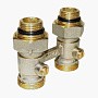 Узел нижнего подключения Vekotrim DN 15 PN 10 прямой двухтрубный 15-3/4'' с ниппелем, штуцер купить в Москве | "Проконсим"