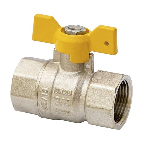 Краны латунные шаровые газовые DN 15-20 PN 25 бабочка муфта-муфта MVI BV.813 купить в Москве | "Проконсим" Краны латунные шаровые газовые DN 15-20 PN 25 бабочка муфта-муфта MVI BV.813 купить в Москве | "Проконсим"