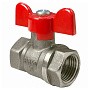 Краны латунные шаровые DN 15-25 PN 40 бабочка муфта-муфта SGL купить в Москве | "Проконсим"