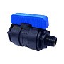 Кран шаровой компрессионный Valfex DN-16 PN-16 G-1/2''x3/4'' ВР-НР