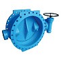 Затворы поворотные дисковые DN 200-600 PN 10 фланцевые с чугунным диском с редуктором FAF 3810 купить в Москве | "Проконсим"