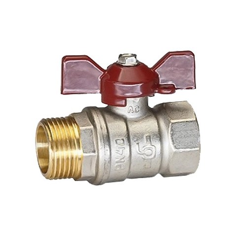 Краны латунные шаровые DN 15-32 PN 25-40 никелированные бабочка муфта-штуцер Temper серия 88 ГОСТ Р 59553 купить в Москве | "Проконсим" Краны латунные шаровые DN 15-32 PN 25-40 никелированные бабочка муфта-штуцер Temper серия 88 ГОСТ Р 59553 купить в Москве | "Проконсим"