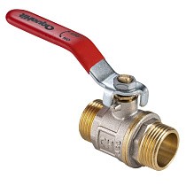 Краны латунные шаровые DN 15-25 PN 25 никелированные рычаг штуцер-штуцер MVI AquaHit BV.316.04 купить в Москве | "Проконсим"