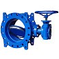 Затвор дисковый поворотный DN 300 PN 10(16) фланцевый 2-эксцентриситетами диском из чугуна редуктор СибЗТА купить в Москве | "Проконсим"