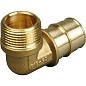 Угольник латунный для PEX труб 16-3/4'' PN 10 OP под надвижную гильзу с наружной резьбой ONE PLUS купить в Москве | "Проконсим"