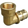 Угольники латунные для PEX труб DN 16-25 PN 10 под надвижную гильзу OP с внутренней резьбой ONE PLUS купить в Москве | "Проконсим"