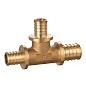 Тройник латунный для PEX-PEX DN 20-25-20 под надвижную гильзу PLP купить в Москве | "Проконсим"