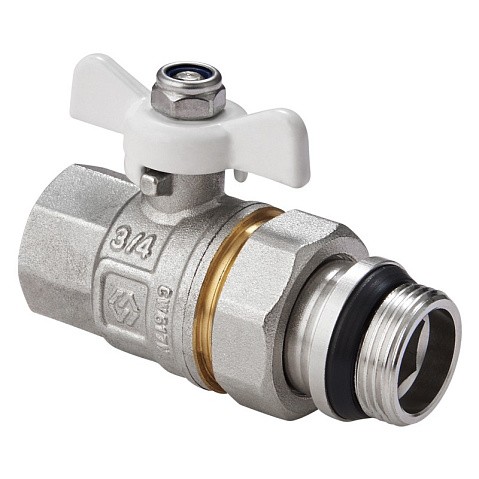 Краны латунные шаровые DN 15-20 PN 40 никелированные бабочка американка MVI BV.521 купить в Москве | "Проконсим" Краны латунные шаровые DN 15-20 PN 40 никелированные бабочка американка MVI BV.521 купить в Москве | "Проконсим"