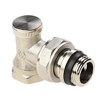 Клапан радиаторный настроечный DN 15 PN 10 угловой с уплотнением, под шестигранник MVI TR.111.04 купить в Москве | "Проконсим"