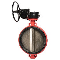 Затворы поворотные дисковые DN 300-600 PN 16 межфланцевые с чугунным диском с редуктором Рашворк 200 купить в Москве | "Проконсим"